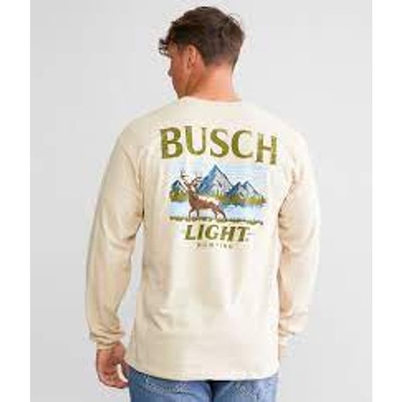 Brew City Other - Brew City Men's Busch Light Hunting T Shirt 100% Cotton Long Sleeve Crew Neck M